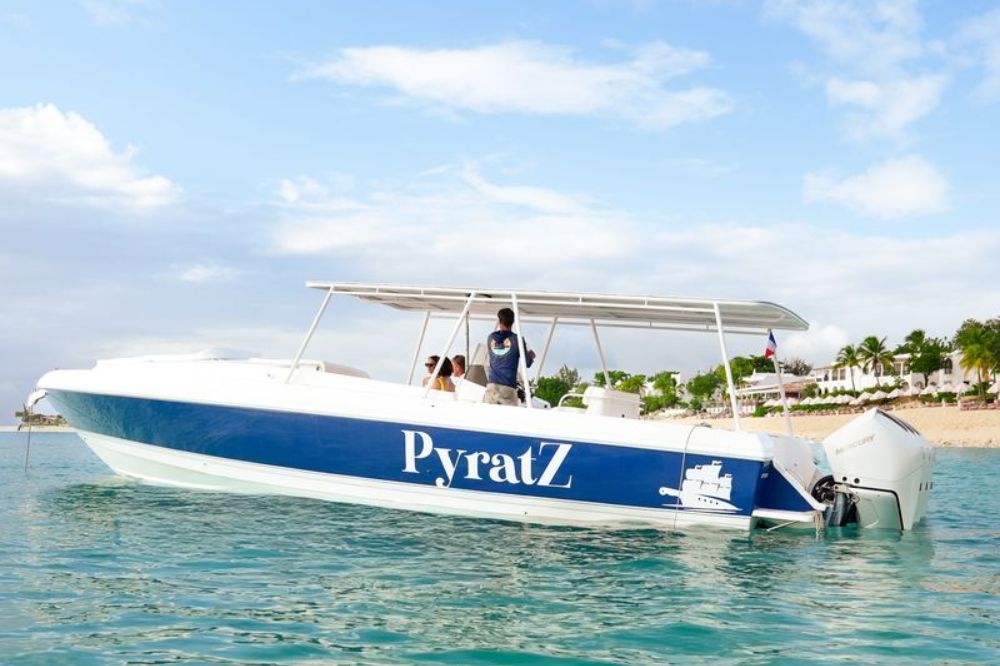 The INTREPID 37 is an elegantly designed yacht, with clean lines.