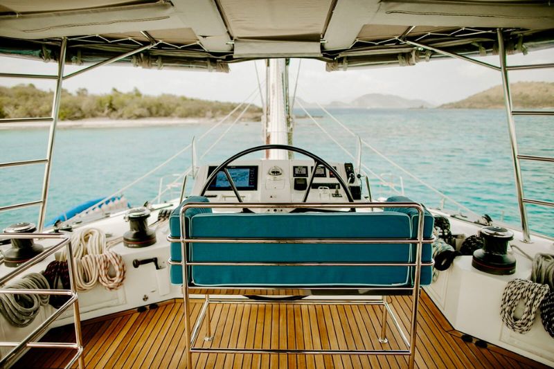 The Blu Bi U is an elegantly designed yacht, with clean lines.