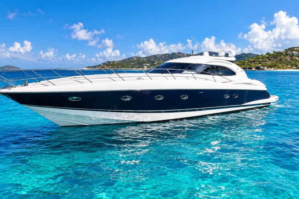 The Blu Bi U is an elegantly designed yacht, with clean lines.