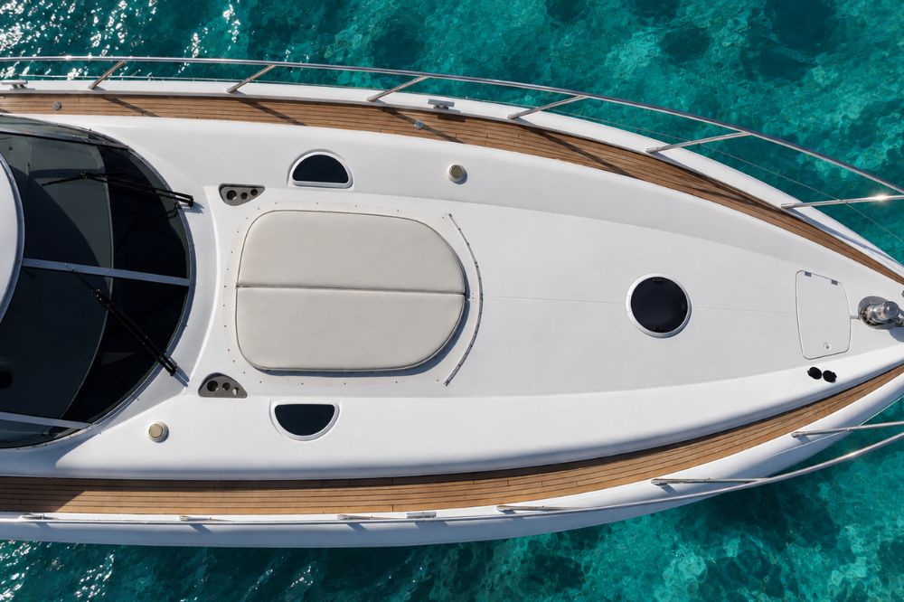 The Blu Bi U is an elegantly designed yacht, with clean lines.